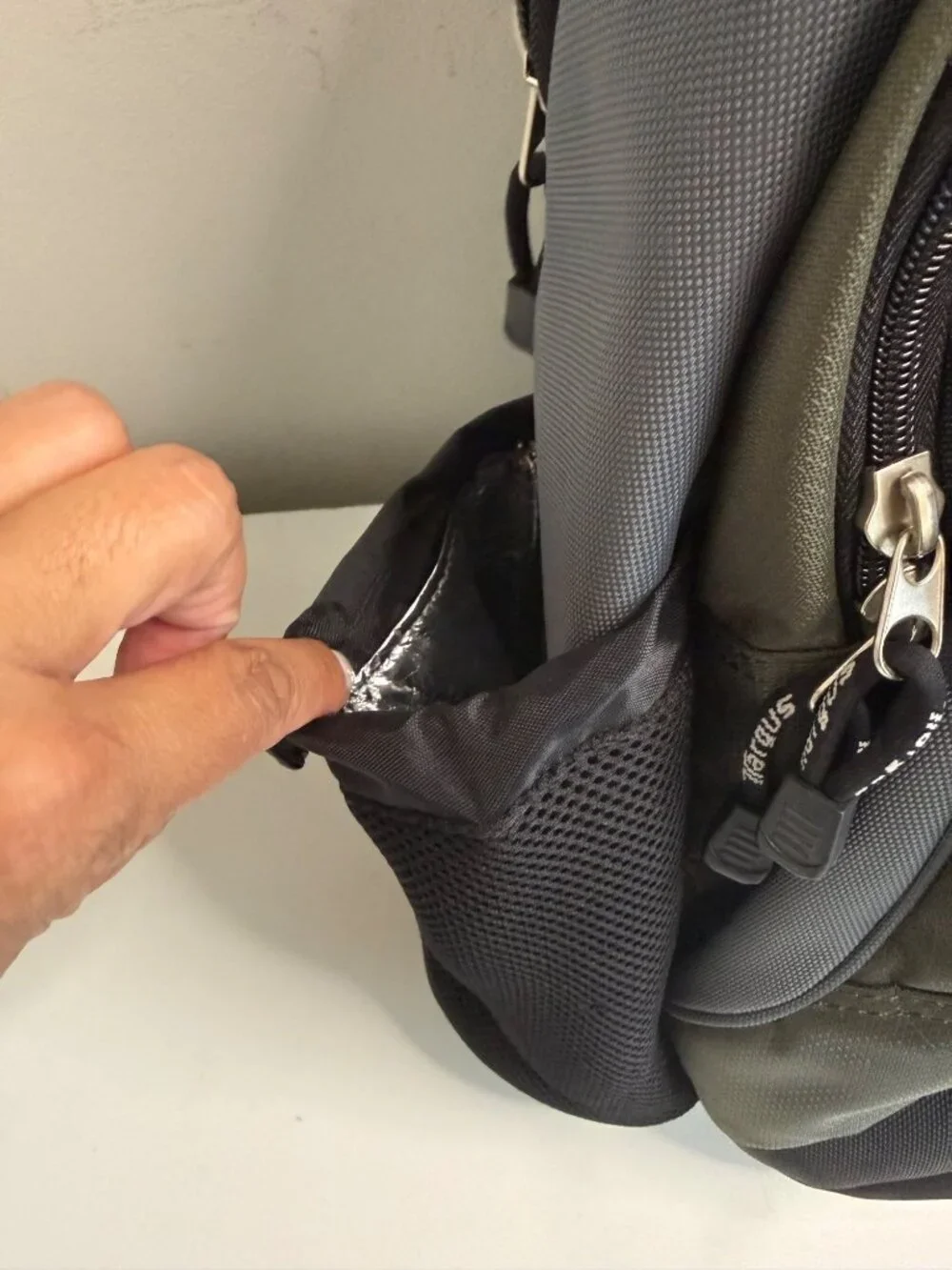 Targus Durable Multi-Compartment Backpack For Travel & Work Gray/Olive Laptop St